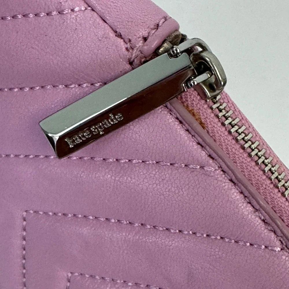 Kate Spade Amelia Resin Phone Crossbody Bag Sweet Pea Pink Quilted Leather NWT